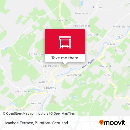 Ivanhoe Terrace, Burnfoot map