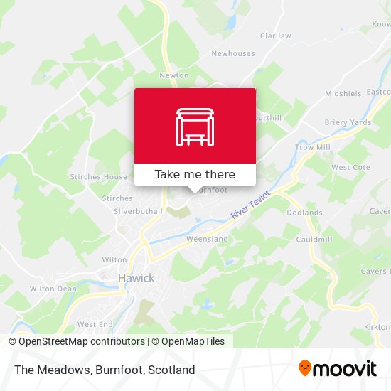 The Meadows, Burnfoot map