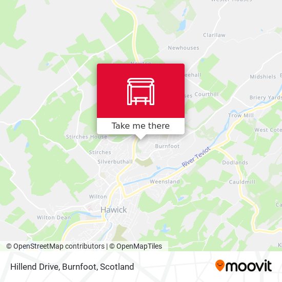Hillend Drive, Burnfoot map