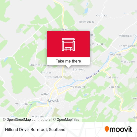 Hillend Drive, Burnfoot map