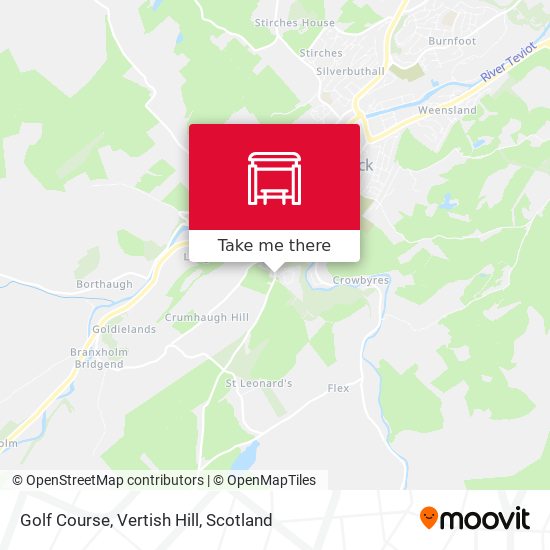 Golf Course, Vertish Hill map