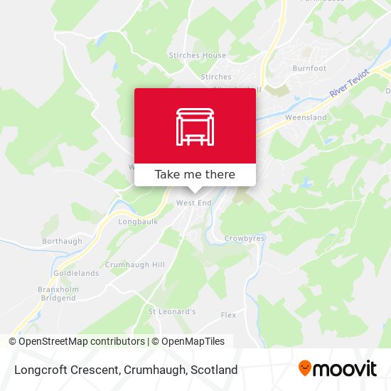 Longcroft Crescent, Crumhaugh map