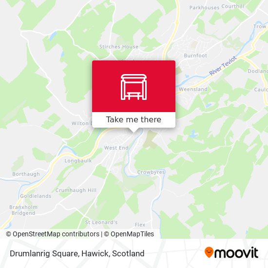 Drumlanrig Square, Hawick map
