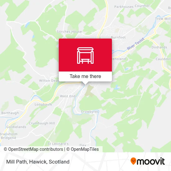 Mill Path, Hawick map