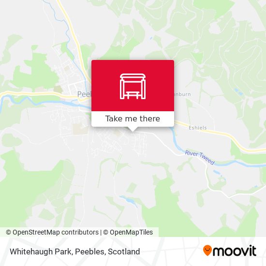 Whitehaugh Park, Peebles map