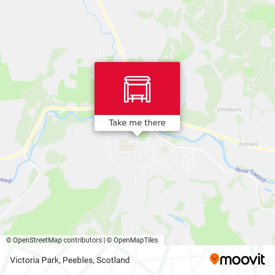 Victoria Park, Peebles map