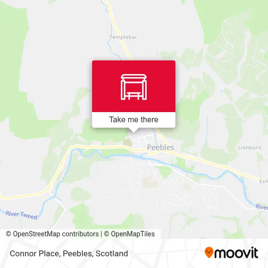 Connor Place, Peebles map