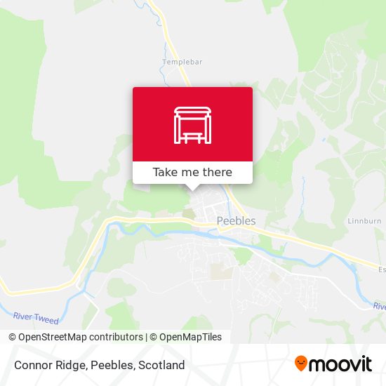 Connor Ridge, Peebles map