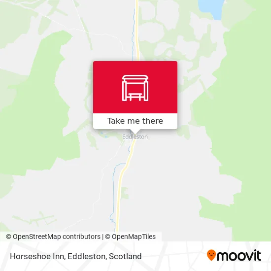 Horseshoe Inn, Eddleston map