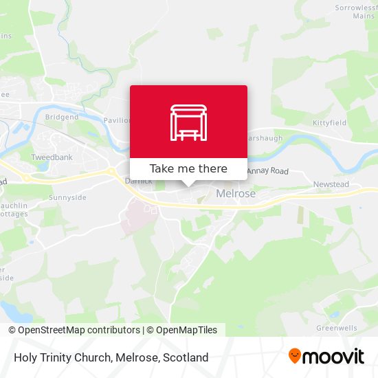Holy Trinity Church, Melrose map
