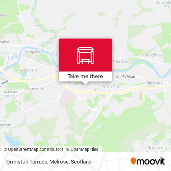 Ormiston Terrace, Melrose map