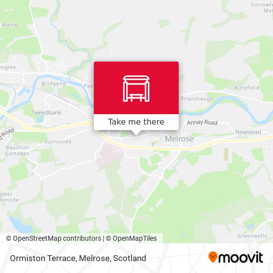 Ormiston Terrace, Melrose map