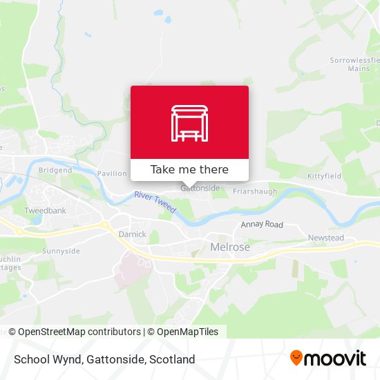 School Wynd, Gattonside map