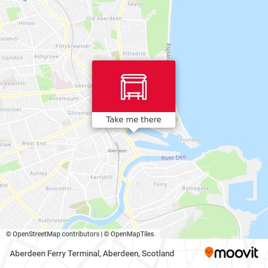 Aberdeen Ferry Terminal, Aberdeen map