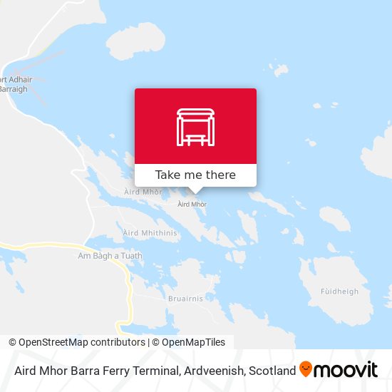 Aird Mhor Barra Ferry Terminal, Ardveenish map