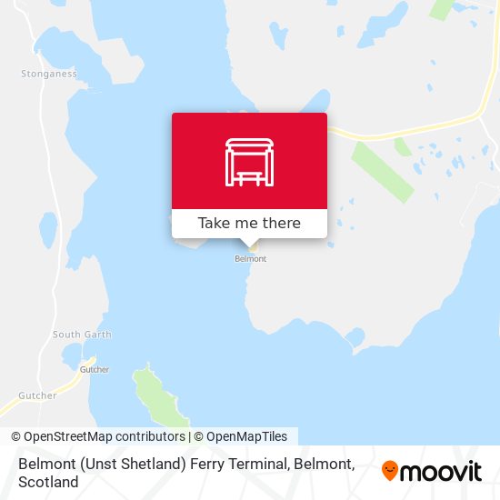 Belmont (Unst Shetland) Ferry Terminal, Belmont map