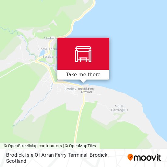 Brodick Isle Of Arran Ferry Terminal, Brodick map