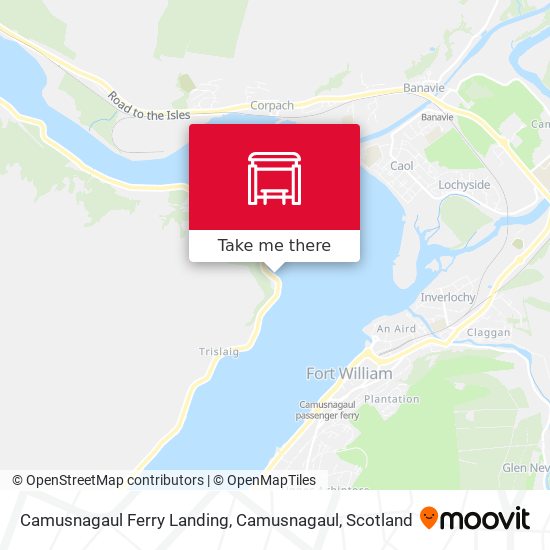 Camusnagaul Ferry Landing, Camusnagaul map