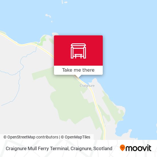 Craignure Mull Ferry Terminal, Craignure map