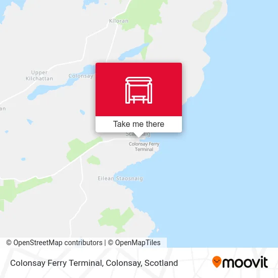 Colonsay Ferry Terminal, Colonsay map