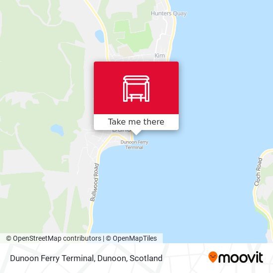 Dunoon Ferry Terminal, Dunoon map