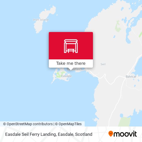 Easdale Seil Ferry Landing, Easdale map