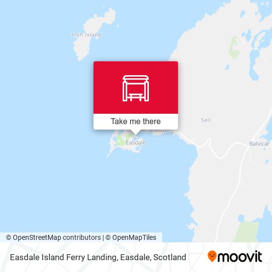 Easdale Island Ferry Landing, Easdale map