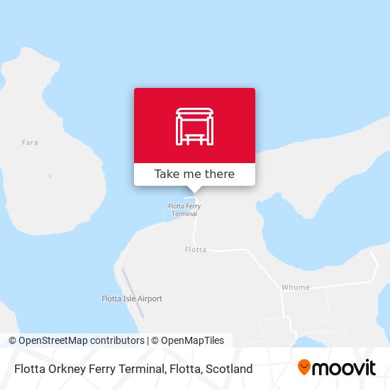 Flotta Orkney Ferry Terminal, Flotta map