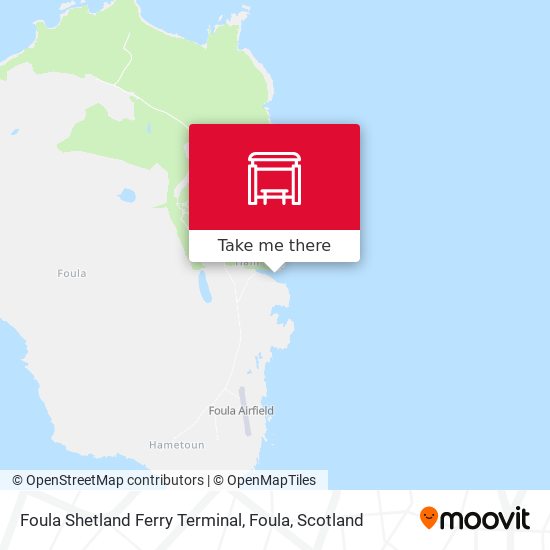 Foula Shetland Ferry Terminal, Foula map
