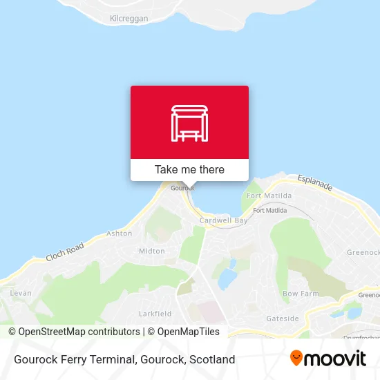 Gourock Ferry Terminal, Gourock map