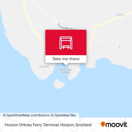 Houton Orkney Ferry Terminal, Houton map