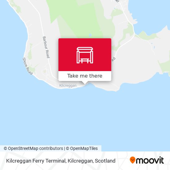 Kilcreggan Ferry Terminal, Kilcreggan map
