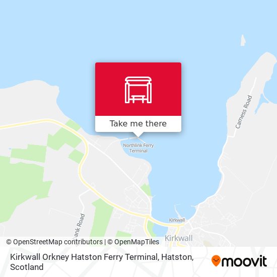 Kirkwall Orkney Hatston Ferry Terminal, Hatston map
