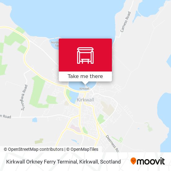 Kirkwall Orkney Ferry Terminal, Kirkwall map