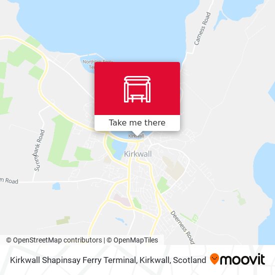 Kirkwall Shapinsay Ferry Terminal, Kirkwall map
