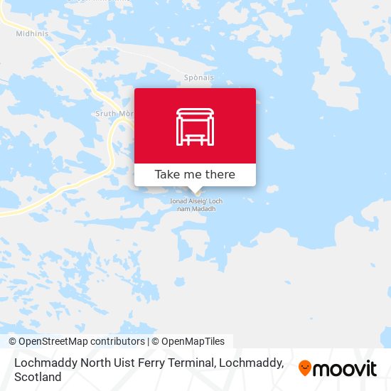 Lochmaddy North Uist Ferry Terminal, Lochmaddy map
