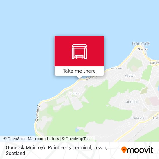 Gourock Mcinroy's Point Ferry Terminal, Levan map