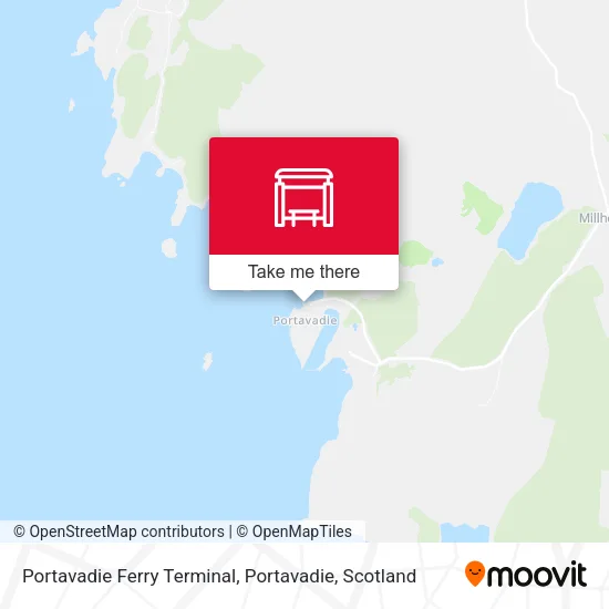 Portavadie Ferry Terminal, Portavadie map