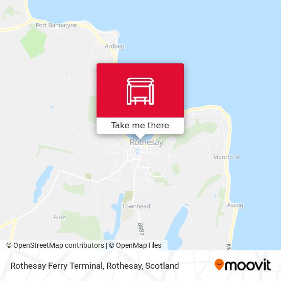Rothesay Ferry Terminal, Rothesay map