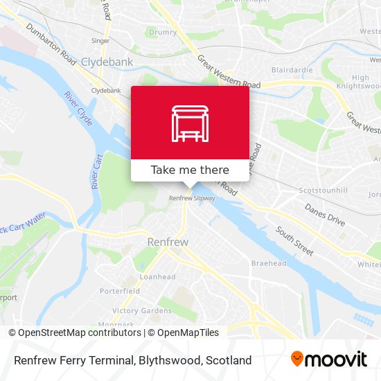 Renfrew Ferry Terminal, Blythswood map