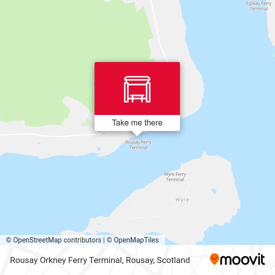 Rousay Orkney Ferry Terminal, Rousay map