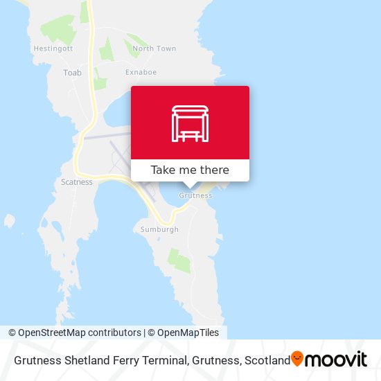 Grutness Shetland Ferry Terminal, Grutness map