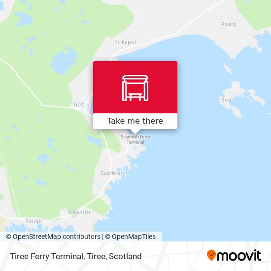 Tiree Ferry Terminal, Tiree map