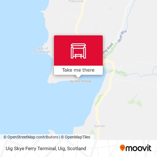 Uig Skye Ferry Terminal, Uig map