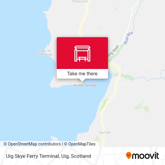 Uig Skye Ferry Terminal, Uig map