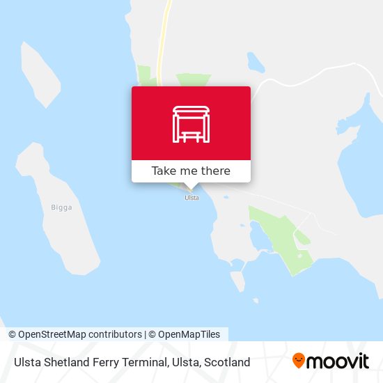 Ulsta Shetland Ferry Terminal, Ulsta map