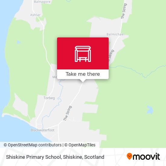 Shiskine Primary School, Shiskine map