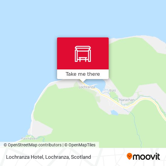 Lochranza Hotel, Lochranza map
