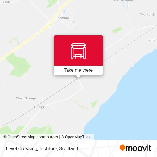 Level Crossing, Inchture map