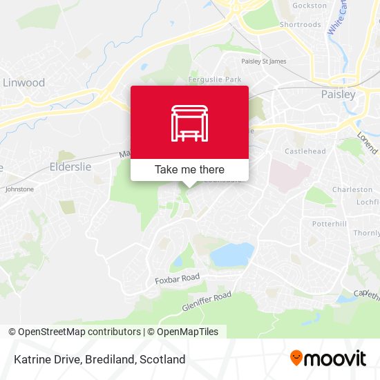 Katrine Drive, Brediland map